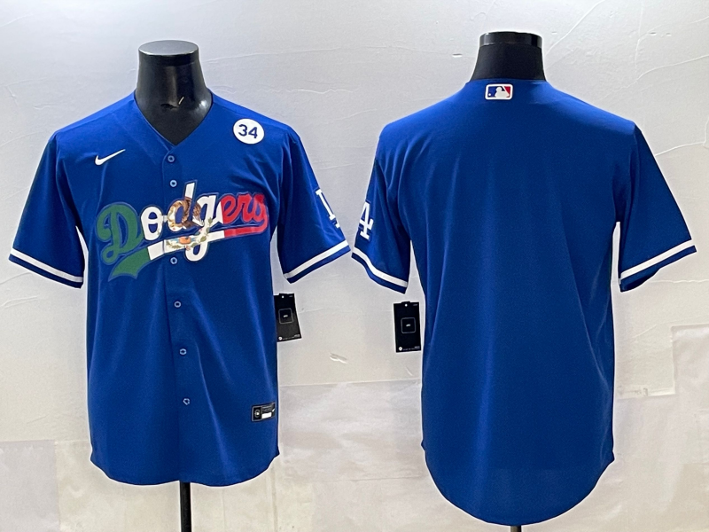 Men Los Angeles Dodgers blank blue Nike 2025 MLB All Star Jersey 0032